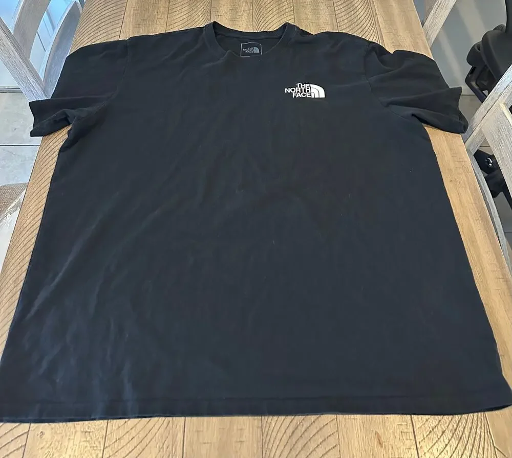 The North Face Black Short Sleeve T-Shirt Men's 2XL Graphic Logo